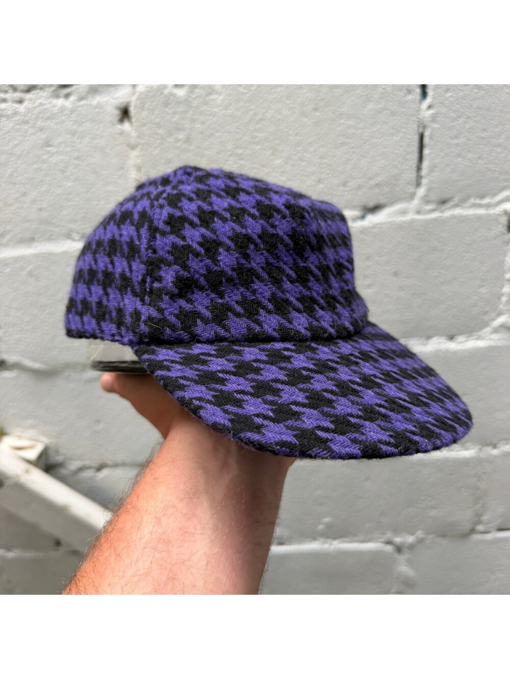 Vintage 90s GAP Houndstooth Wool Hat
